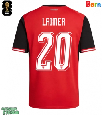Østrig Konrad Laimer #20 Replika Babytøj Hjemmebanesæt Børn VM 2026 Kortærmet (+ Korte bukser)